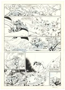 Black and white original page, Trolls de Troy, Histoires trolles (T.1), Jean-Louis Mourier