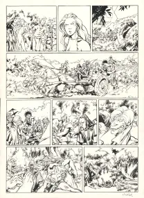 Black and white original page, Trolls de Troy, Rock'N'Troll Attitude (T.8), Jean-Louis Mourier