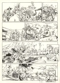 Black and white original page, Trolls de Troy, Les Enragés du Darshan (II) (T.10), Jean-Louis Mourier