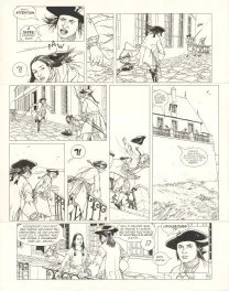 Planche noir et blanc, L'Épervier, La Princesse indienne (T.10), Patrice Pellerin