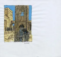 Illustration couleur, Arno, Le Puits Nubien (T.3), André Juillard