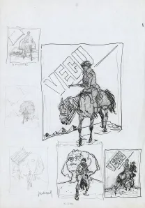 Illustration noir et blanc, Arno, André Juillard