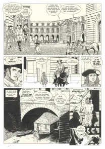 Planche noir et blanc, L'Épervier, La Mission (T.7), Patrice Pellerin