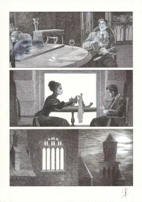 Planche noir et blanc, La Mort vivante, Alberto Varanda