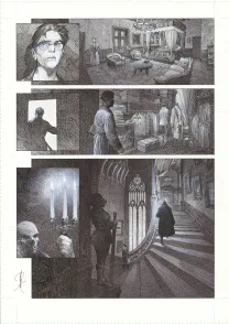 Planche noir et blanc, La Mort vivante, Alberto Varanda