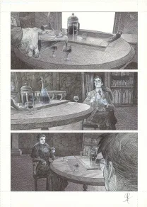 Planche noir et blanc, La Mort vivante, Alberto Varanda