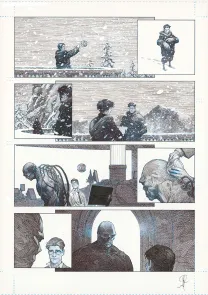 Planche noir et blanc, La Mort vivante, Alberto Varanda