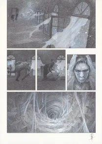 Planche noir et blanc, La Mort vivante, Alberto Varanda