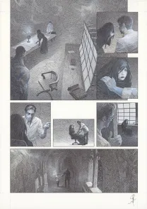 Planche noir et blanc, La Mort vivante, Alberto Varanda
