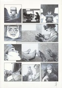 Planche noir et blanc, La Mort vivante, Alberto Varanda