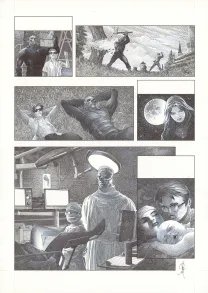 Planche noir et blanc, La Mort vivante, Alberto Varanda