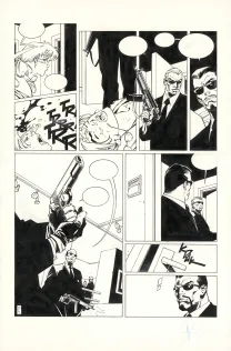 Planche noir et blanc, Bloodline, Issue 1 (T.1), Alberto Varanda