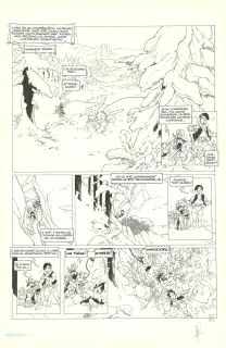 Planche noir et blanc, Elixirs, Le sortilège de Loxullio (T.1), Alberto Varanda
