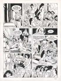Planche noir et blanc, Rani, Marquise (T.8), Francis Vallès