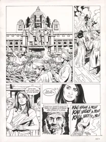 Planche noir et blanc, Rani, Marquise (T.8), Francis Vallès