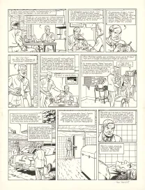 Planche noir et blanc, Blake et Mortimer, L'Étrange Rendez-vous (T.15), Ted Benoit