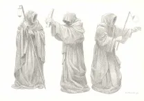 Black and white illustration, Les Carnets Lovecraft, Le Festival , Armel Gaulme
