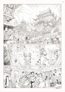 Planche noir et blanc, Ekhö Monde miroir, Un fantôme à Pékin (T.10), Alessandro Barbucci