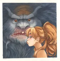 Illustration couleur, Ekhö Monde miroir, Le Secret des Preshauns (T.5),  Barbucci & Lebreton