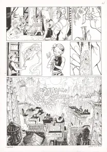 Planche noir et blanc, Ekhö Monde miroir, Un fantôme à Pékin (T.10), Alessandro Barbucci