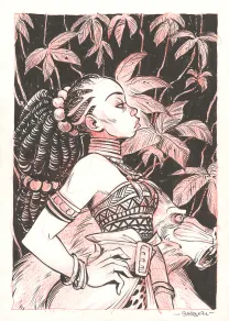 Illustration couleur, Ekhö Monde miroir, Abidjan-Nairobi Express (T.9), Alessandro Barbucci