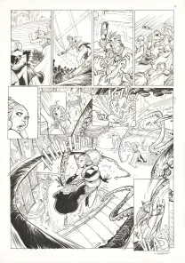 Planche noir et blanc, Ekhö Monde miroir, La Sirène de Manhattan (T.8), Alessandro Barbucci