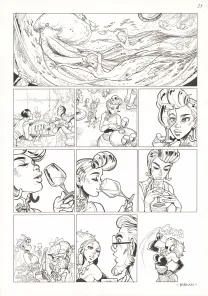Planche noir et blanc, Ekhö Monde miroir, La Sirène de Manhattan (T.8), Alessandro Barbucci