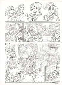 Black and white original page, Ekhö Monde miroir, Abidjan-Nairobi Express (T.9), Alessandro Barbucci