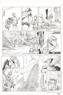 Black and white original page, Ekhö Monde miroir, Hot Tabaaasco ! (T.11), Alessandro Barbucci