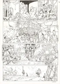Planche noir et blanc, Ekhö Monde miroir, Abidjan-Nairobi Express (T.9), Alessandro Barbucci