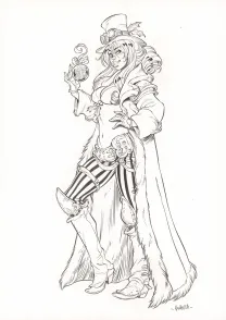 Illustration noir et blanc, Ekhö Monde miroir, Barcelona (T.4), Alessandro Barbucci