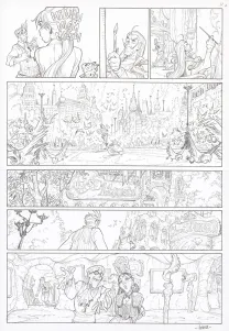 Planche noir et blanc, Ekhö Monde miroir, Barcelona (T.4), Alessandro Barbucci