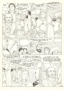 Black and white original page, Murena, La Déesse Noire (T.5), Philippe Delaby
