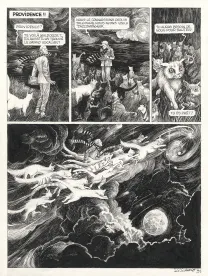 Planche noir et blanc, Le Bestiaire du crépuscule, Daria Schmitt