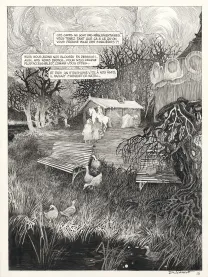 Planche noir et blanc, Le Bestiaire du crépuscule, Daria Schmitt