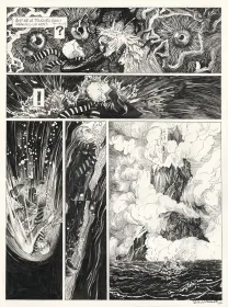 Planche noir et blanc, Le Bestiaire du crépuscule, Daria Schmitt