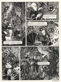 Planche noir et blanc, Le Bestiaire du crépuscule, Daria Schmitt