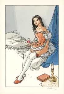 Illustration couleur, L'Épervier, Patrice Pellerin