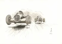 Illustration couleur, Curtiss Hill,  Pau 