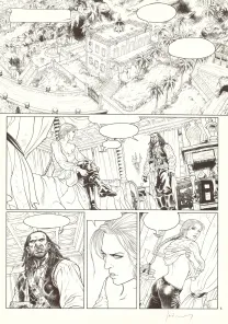 Black and white original page, Barracuda,  Jérémy