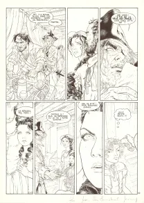 Black and white original page, Barracuda,  Jérémy