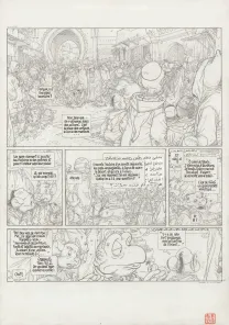 Planche noir et blanc, Le Vent dans les Sables , Étranges Etrangers (T.2), Michel Plessix