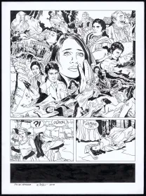 Planche noir et blanc, Rani, Sauvage (T.5), Francis Vallès