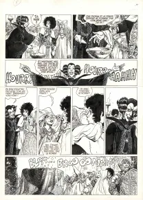 Black and white original page, Complainte des Landes Perdues, Kyle of Klanach (T.4), Grzegorz Rosinski