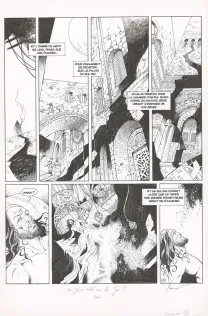 Planche noir et blanc, Croisade, Le maître des machines (T.3), Philippe Xavier