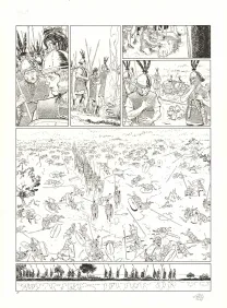 Planche noir et blanc, Roma, Vaincre et mourir (T.2), Luca Erbetta