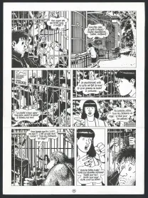 Black and white original page, La Débauche, Jacques Tardi