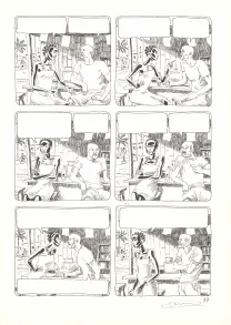 Black and white original page, Aya de Yopougon, Volume 4 (T.4), Clément Oubrerie