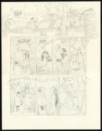 Black and white original page, Sprague (T.1), Olivier Roman