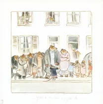 Illustration couleur, Ernest et Célestine, La Fanfare, Gabrielle Vincent